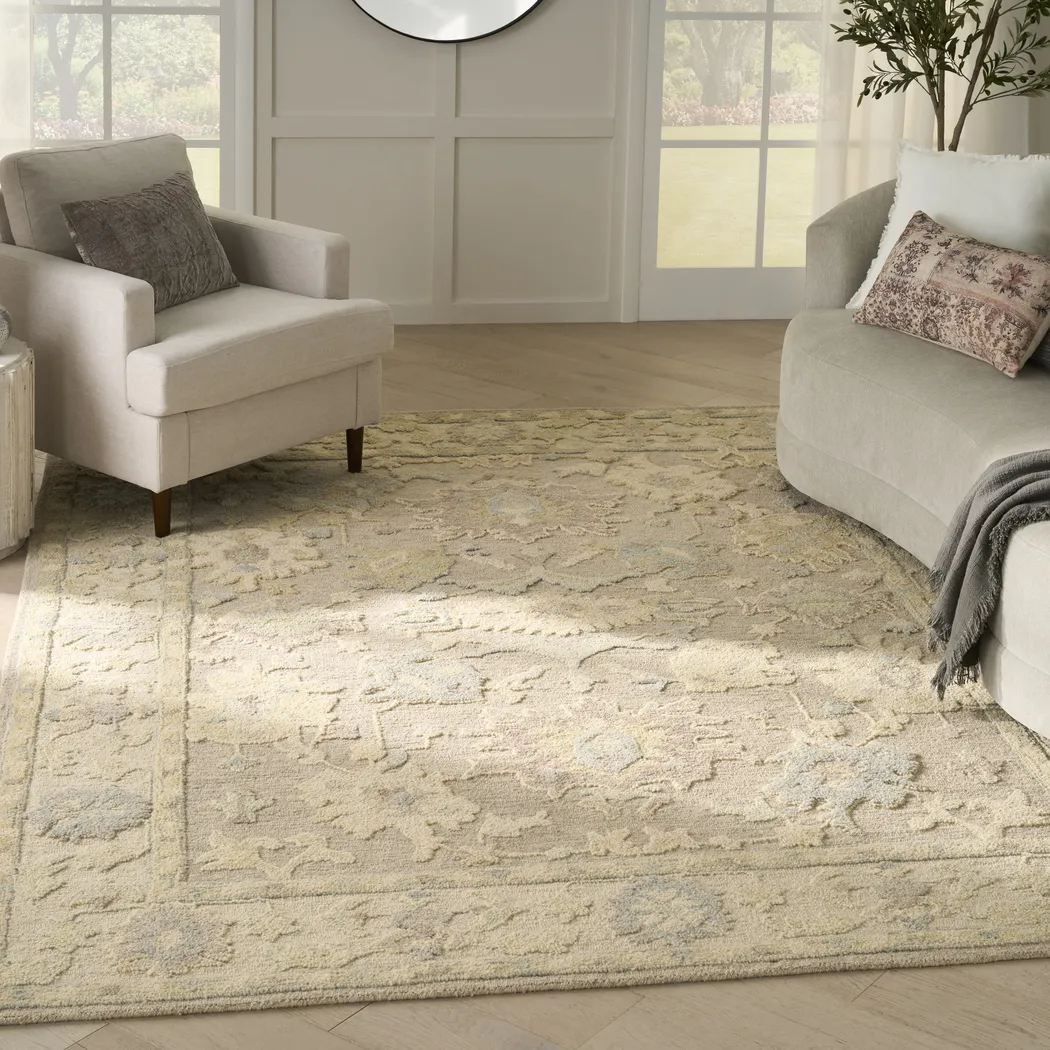 Rosemoore Beige 9'9 x 13'9 Rug - Thumbnail - Image 2