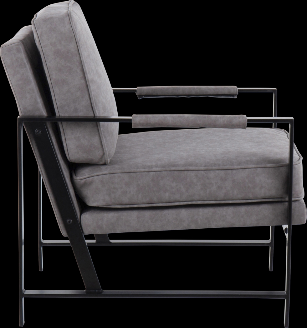 Rosenridge Gray Accent Chair - Thumbnail - Image 2