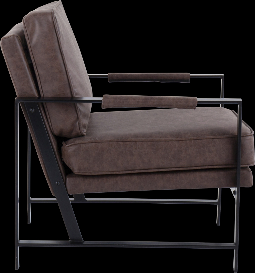 Rosenridge Espresso Accent Chair - Thumbnail - Image 2