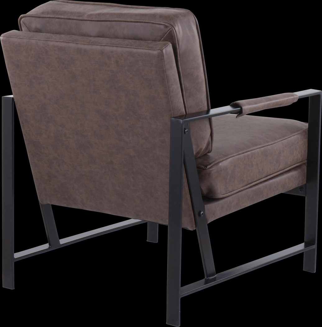 Rosenridge Espresso Accent Chair - Thumbnail - Image 3