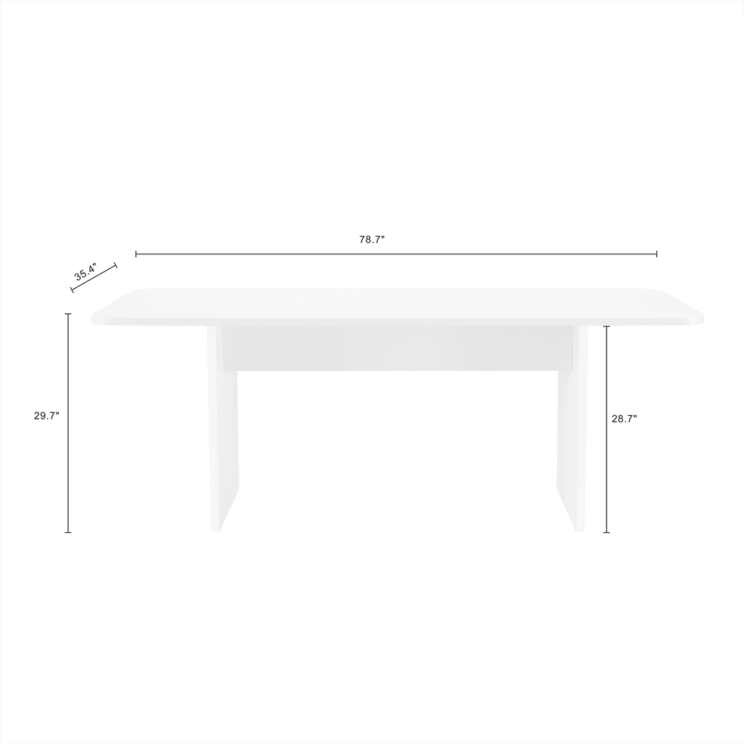 Rosepointan White Dining Table - Thumbnail - Image 4