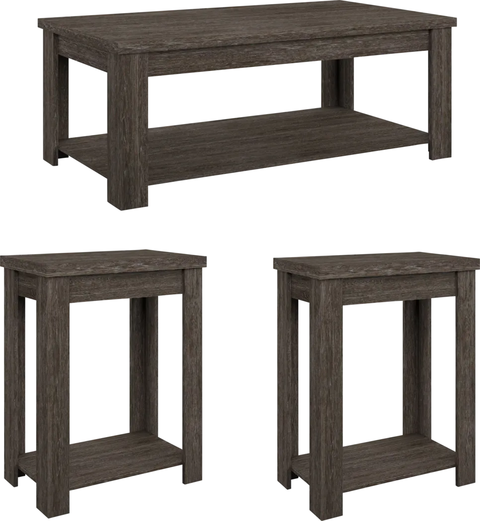 Rosestone Espresso 3 Pc. Occasional Table Set - Thumbnail - Image 1