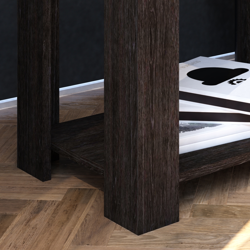 Rosestone Espresso End Table - Thumbnail - Image 3