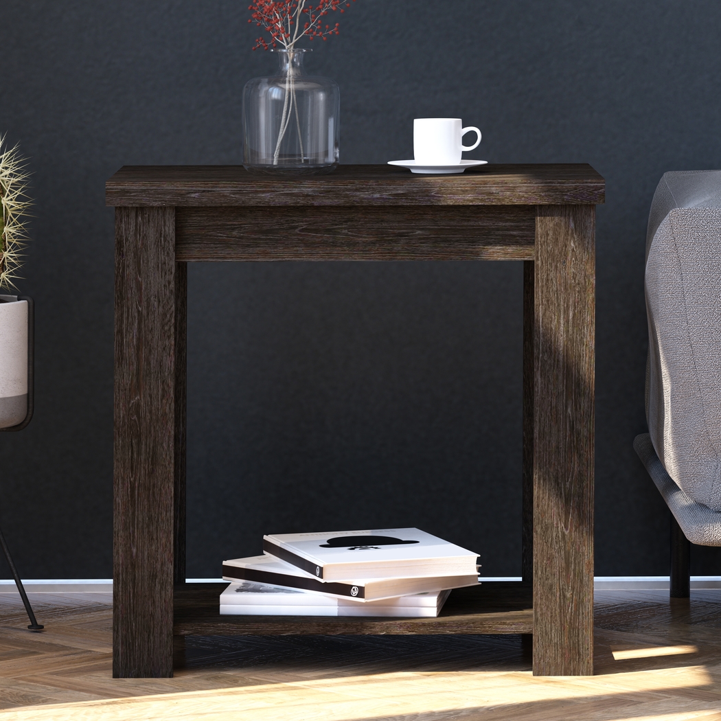 Rosestone Espresso End Table - Thumbnail - Image 5