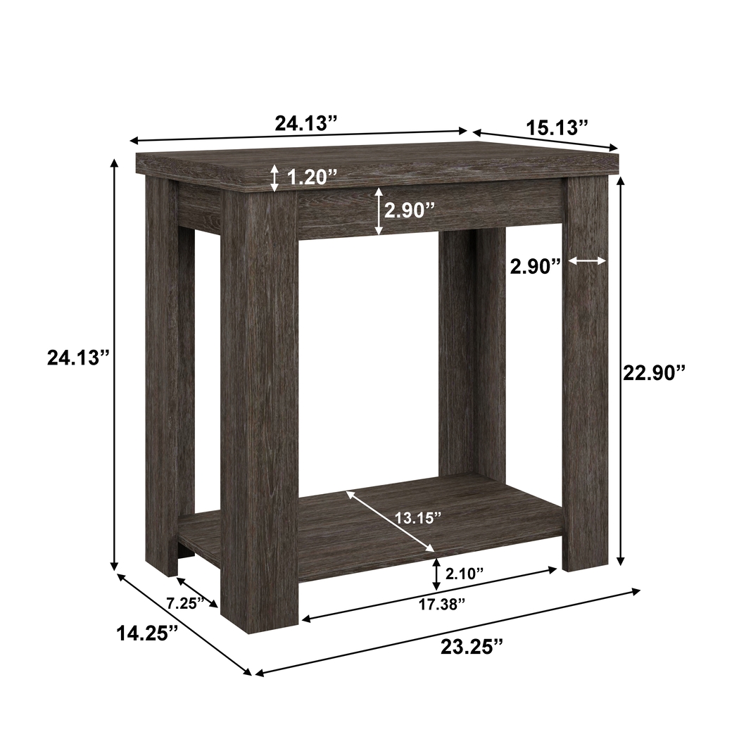Rosestone Espresso End Table - Thumbnail - Image 7