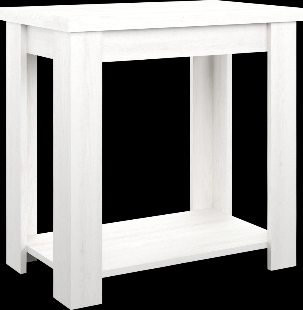 Rosestone White End Table - Thumbnail - Image 1