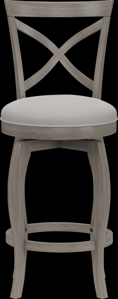 Roseton Gray Swivel Counter Height Stool - Thumbnail - Image 2