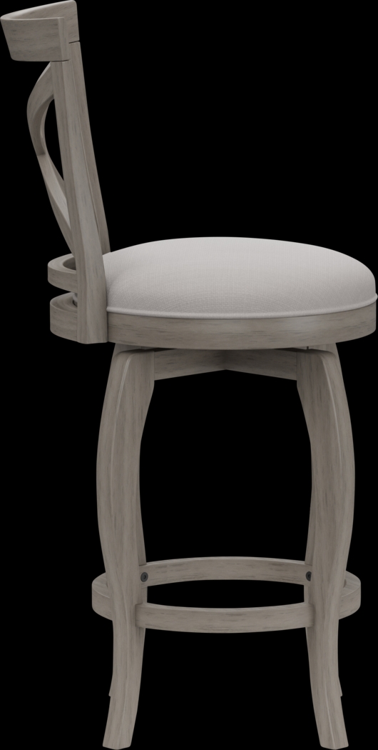 Roseton Gray Swivel Counter Height Stool - Thumbnail - Image 3