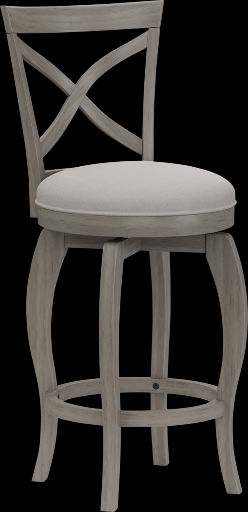 Roseton Gray Swivel Counter Height Stool - Thumbnail - Image 1