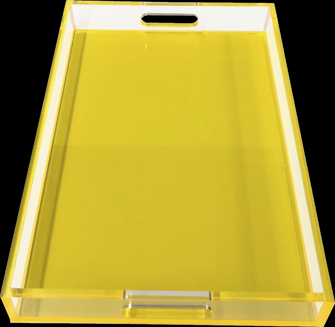 Roseware Neon Yellow Tray - Thumbnail - Image 1