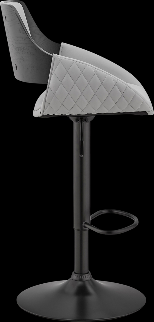 Roshana Gray Adjustable Barstool - Thumbnail - Image 4