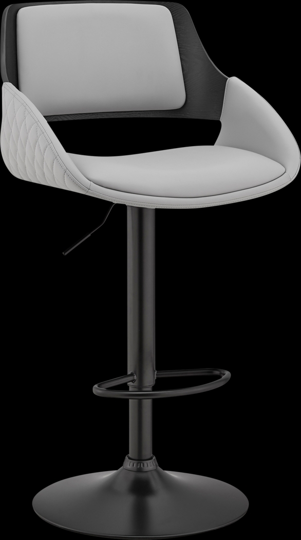 Roshana Gray Adjustable Barstool - Thumbnail - Image 1