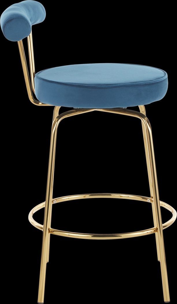 Rosiere Blue Counter Height Stool, Set of 2 - Thumbnail - Image 3