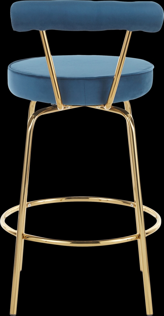 Rosiere Blue Counter Height Stool, Set of 2 - Thumbnail - Image 5