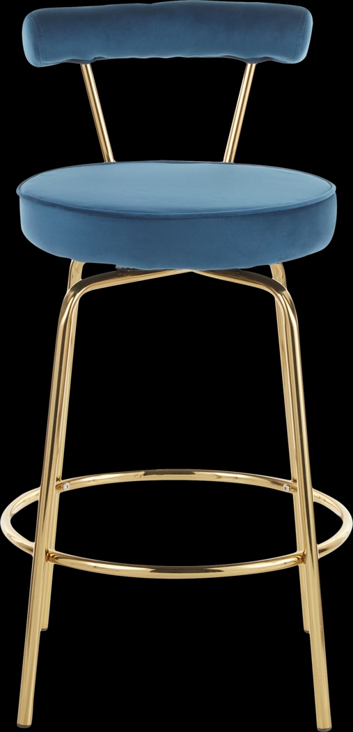Rosiere Blue Counter Height Stool, Set of 2 - Thumbnail - Image 6