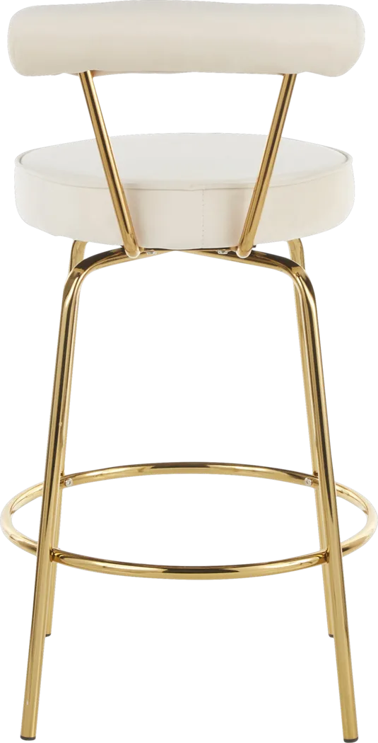 Rosiere Cream Counter Height Stool, Set of 2 - Thumbnail - Image 5