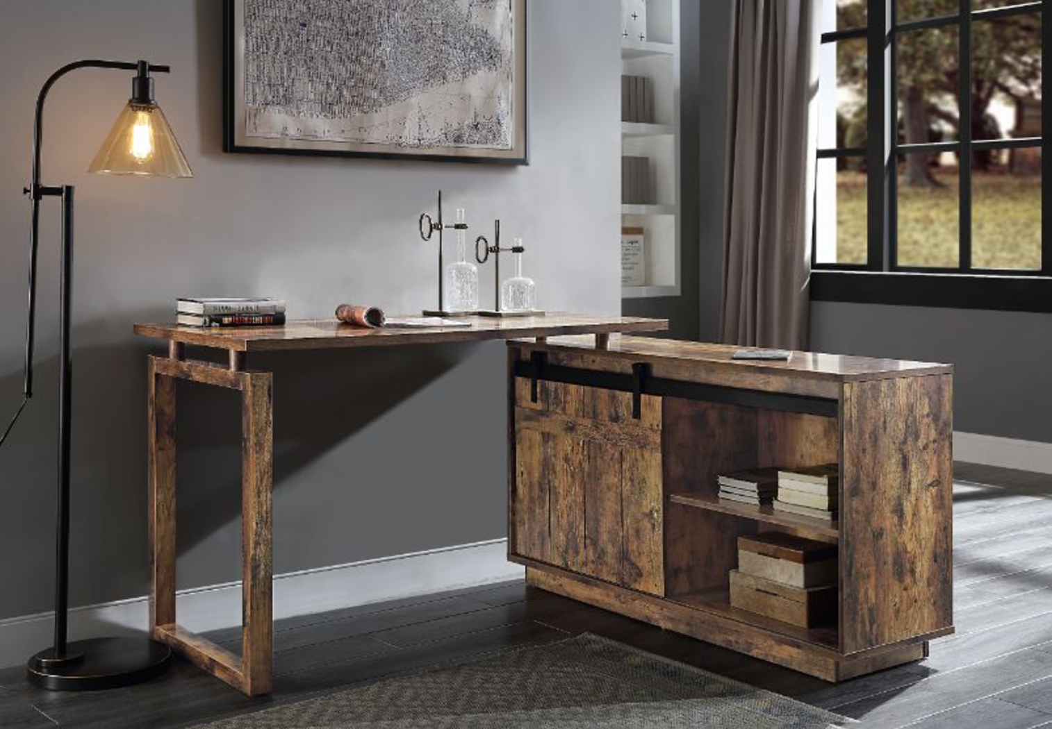 Rosiney Brown Desk - Thumbnail - Image 4