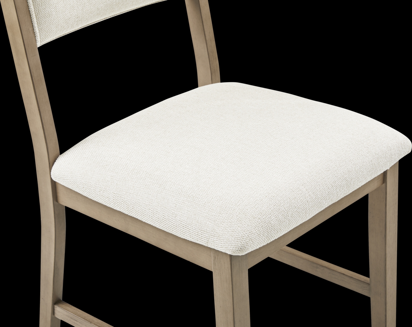 Rosolli Gray 5 Pc Round Dining Room with Beige Upholstered Chairs - Thumbnail - Image 7