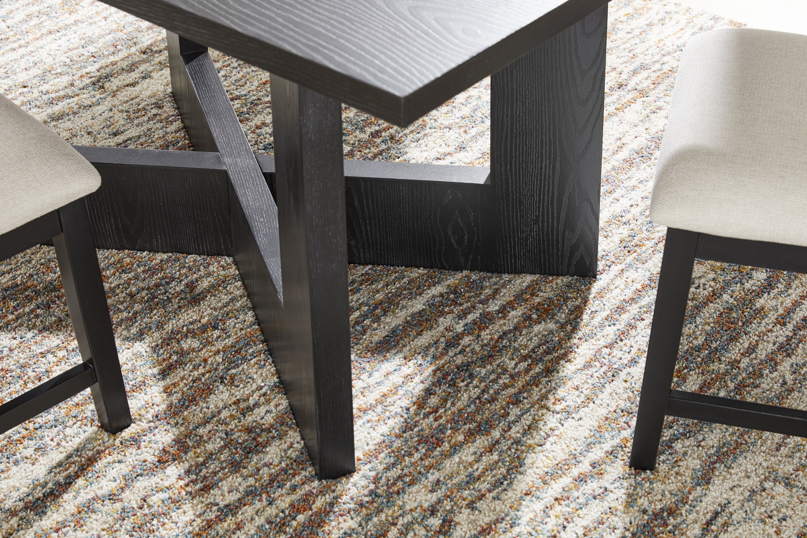 Rosolli Black Rectangular Dining Table - Thumbnail - Image 4