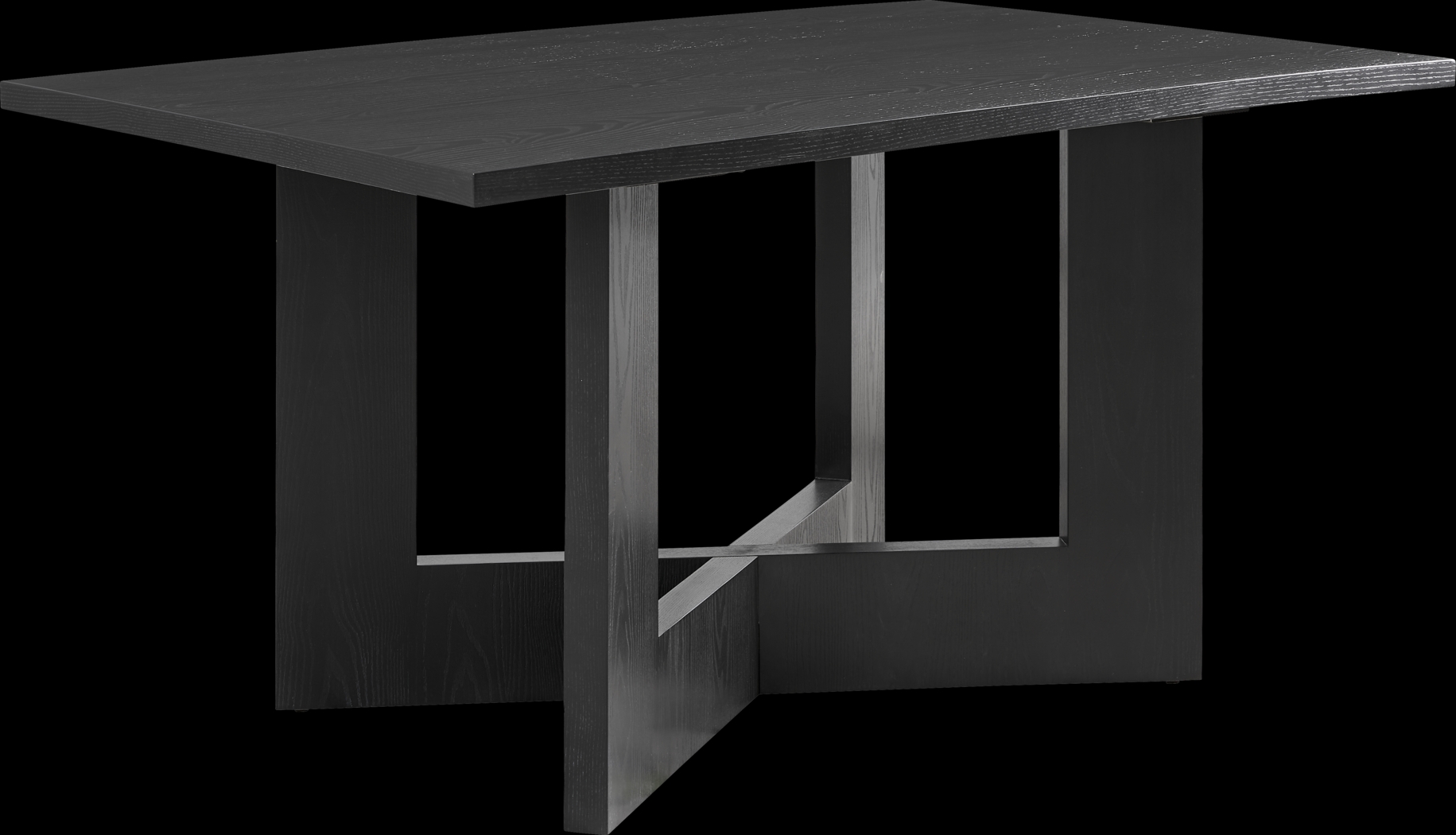 Rosolli Black Rectangular Dining Table - Thumbnail - Image 1