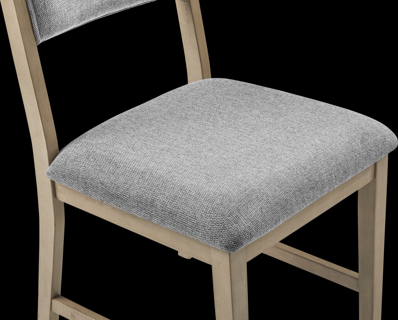 Rosolli Gray 5 Pc Rectangular Dining Room with Gray Upholstered Chairs - Thumbnail - Image 7