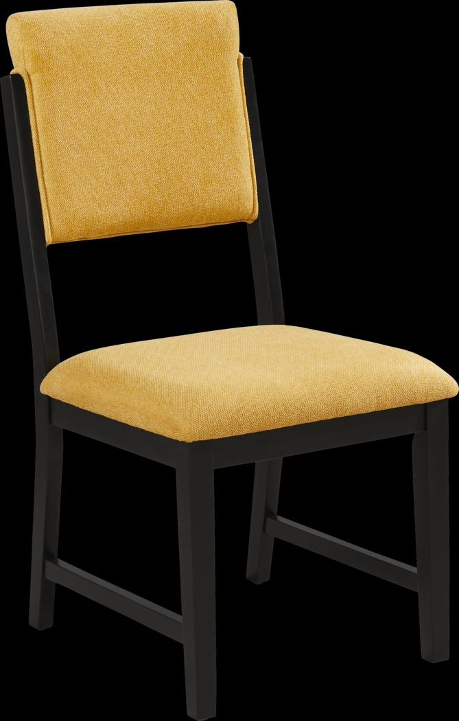 Rosolli Maize Side Chair with Black Legs - Thumbnail - Image 1