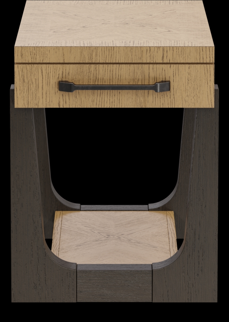 Roth Black Chairside Table - Thumbnail - Image 2
