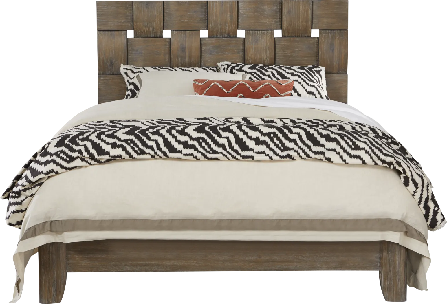 Rothford Place Brown 3 Pc Queen Panel Bed - Thumbnail - Image 1