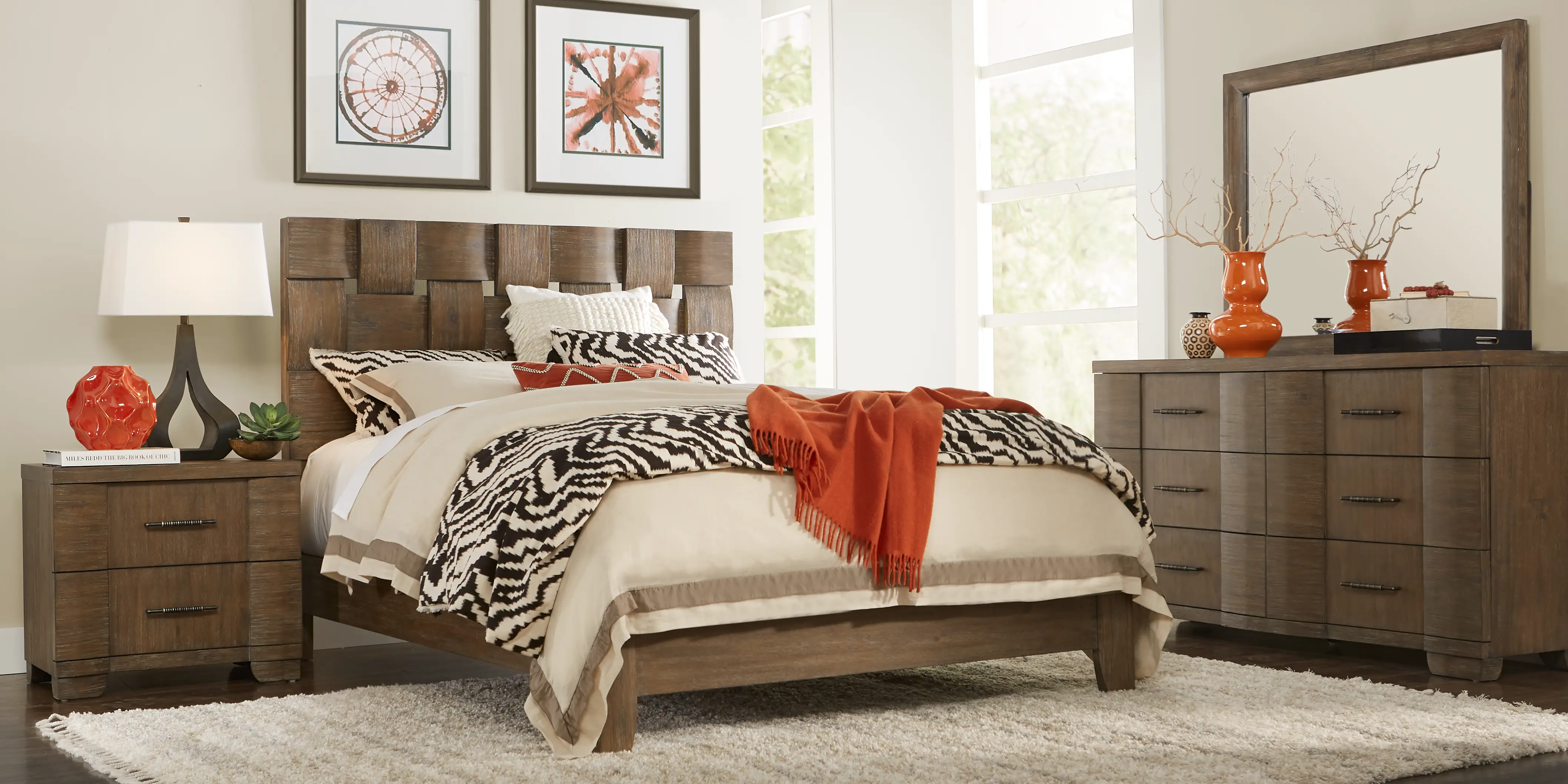 Rothford Place Brown 3 Pc Queen Panel Bed - Thumbnail - Image 2