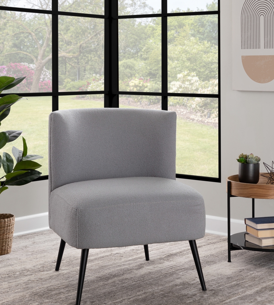 Rothmer Gray Accent Chair - Thumbnail - Image 2