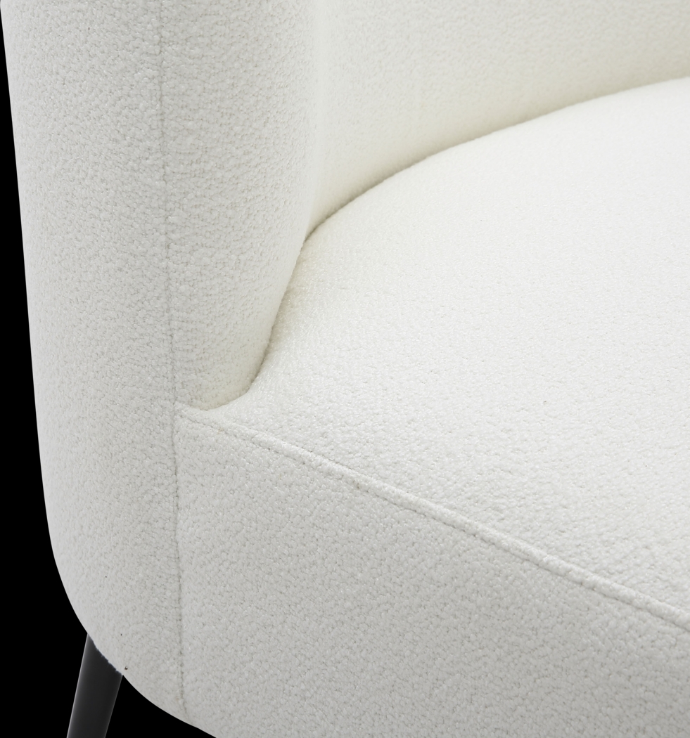 Rothmer White Accent Chair - Thumbnail - Image 8