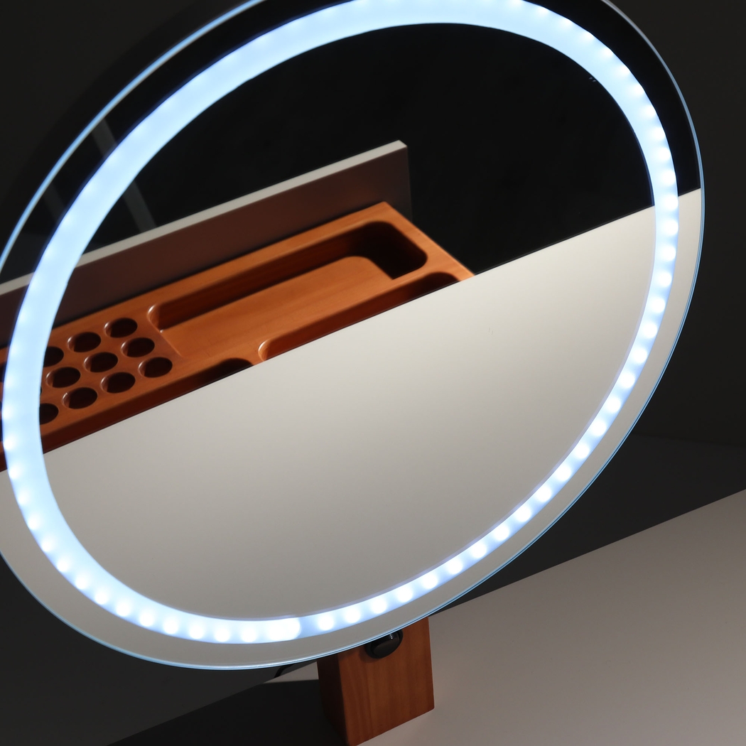 Rothrock Blue Vanity Table & Accent Chair - Thumbnail - Image 3