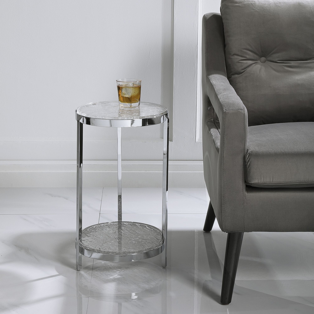 Roundfield Silver Accent Table - Thumbnail - Image 4