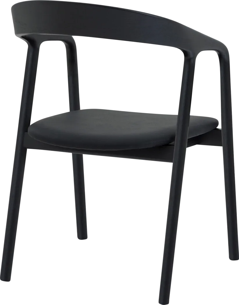 Routelow Black Arm Chair, Set of 2 - Thumbnail - Image 5