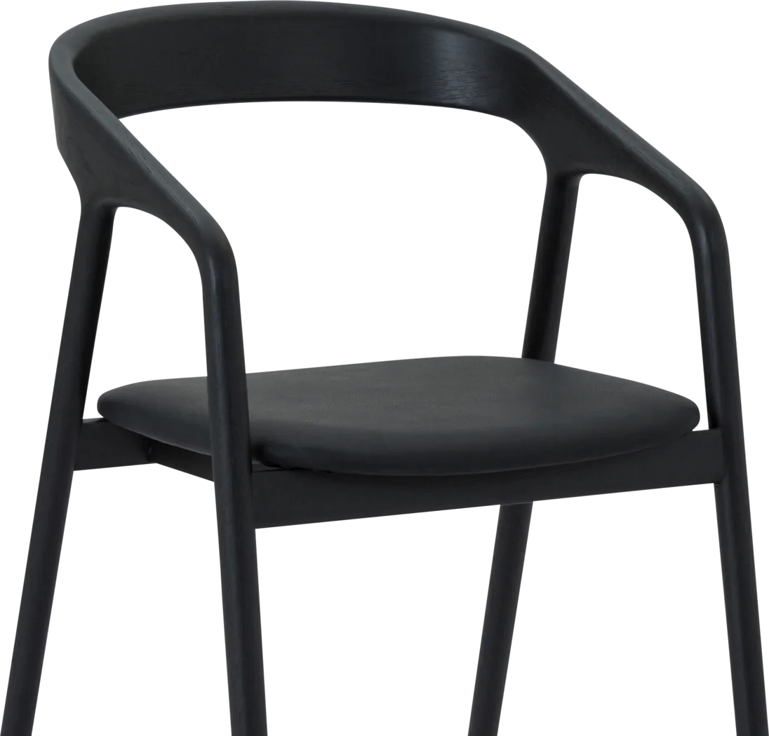 Routelow Black Arm Chair, Set of 2 - Thumbnail - Image 6