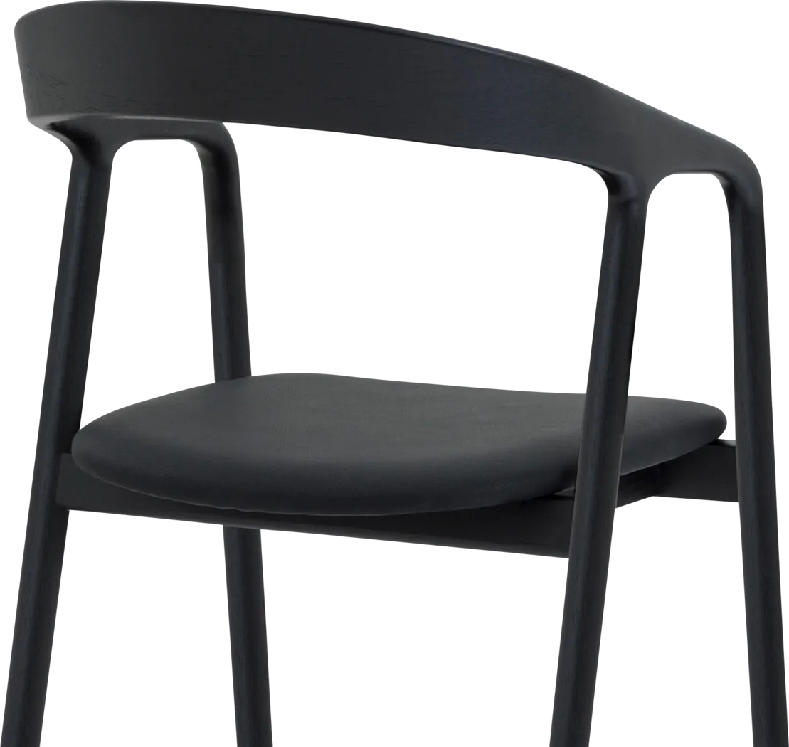 Routelow Black Arm Chair, Set of 2 - Thumbnail - Image 7