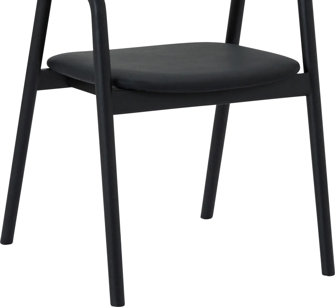 Routelow Black Arm Chair, Set of 2 - Thumbnail - Image 8