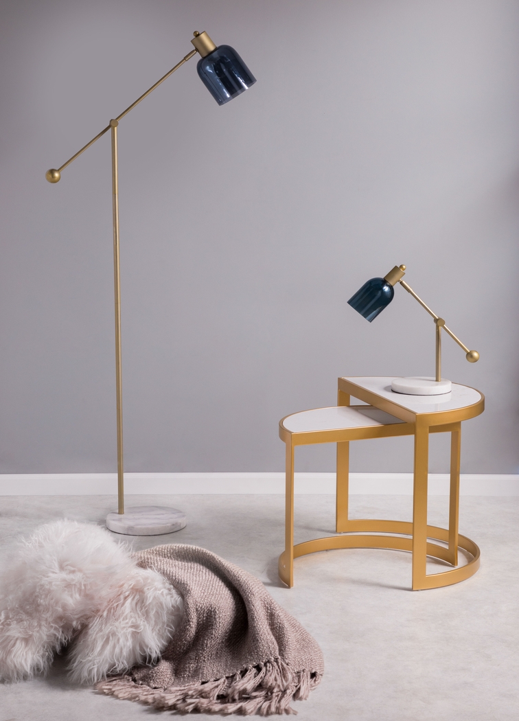 Rovereto Blue Floor Lamp - Thumbnail - Image 4