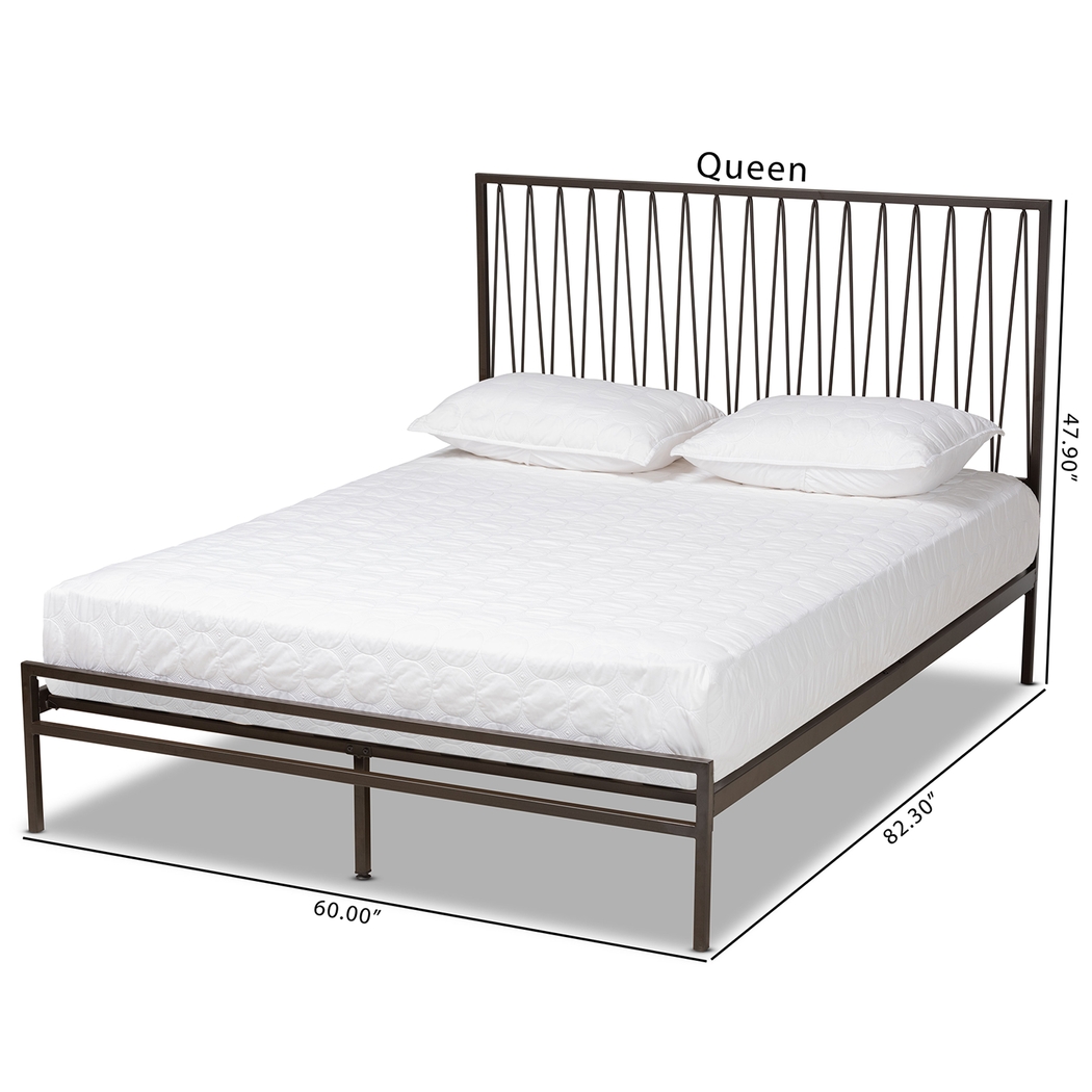 Rowesville Black Queen Bed - Thumbnail - Image 8