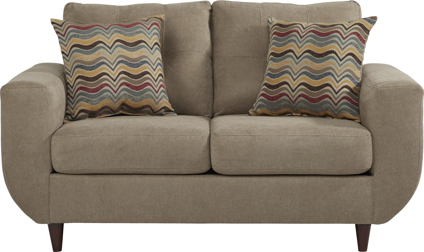 Rowlett Beige Loveseat - Thumbnail - Image 1