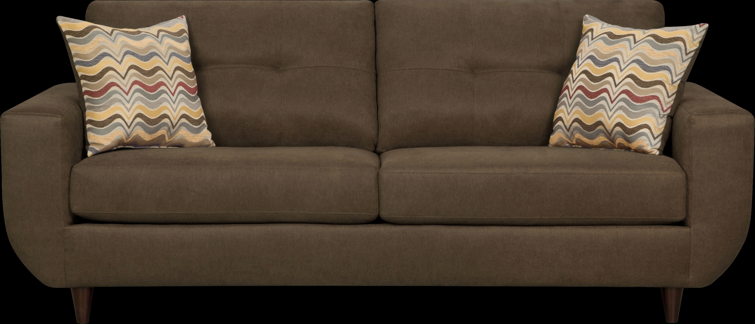 Rowlett Brown Sofa - Thumbnail - Image 1