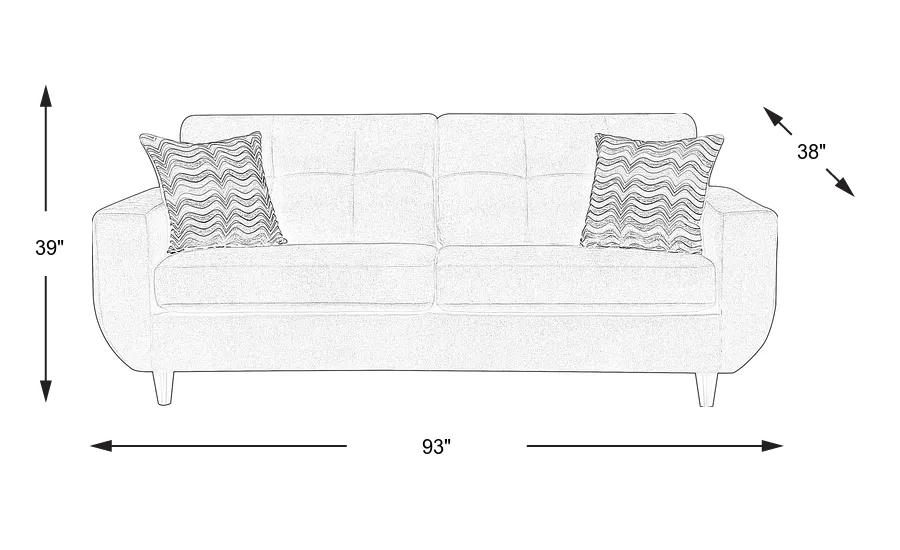 Dimension Image. Please refer to the Dimension Tab on this page for dimension details.