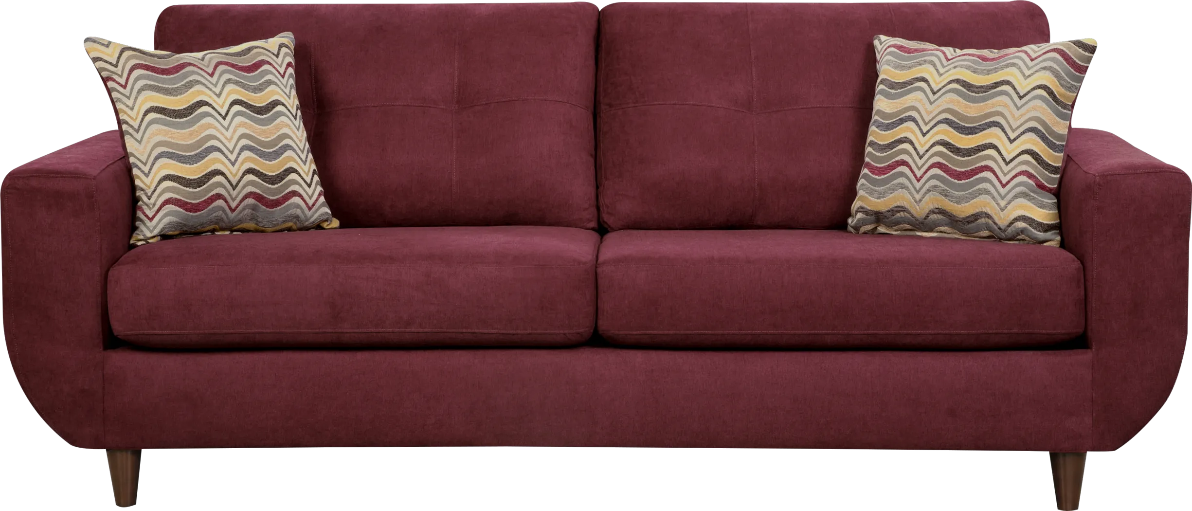 Rowlett Red Sofa - Thumbnail - Image 1