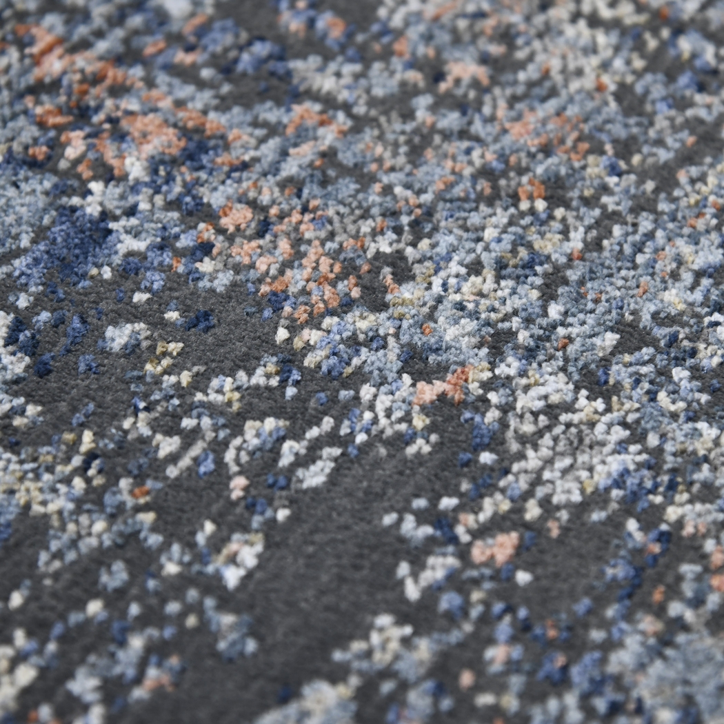 Rowom Gray/Orange 7'10 x 9'10 Rug - Thumbnail - Image 6