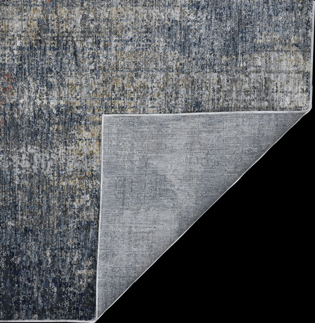 Rowom Gray/Orange 7'10 x 9'10 Rug - Thumbnail - Image 8