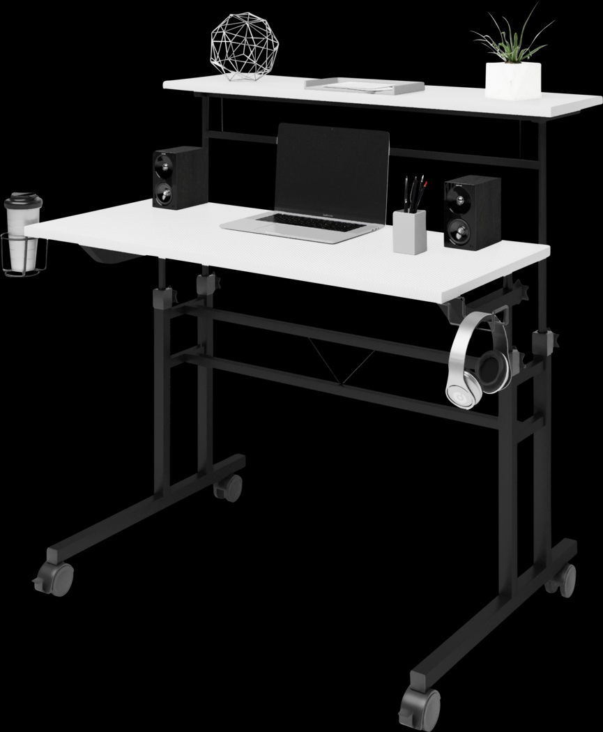 Rowson White Writing Desk - Thumbnail - Image 1