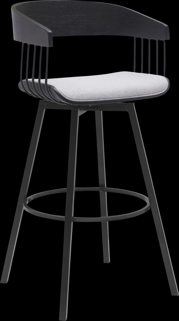 Rowtimber Gray Swivel Barstool - Thumbnail - Image 1