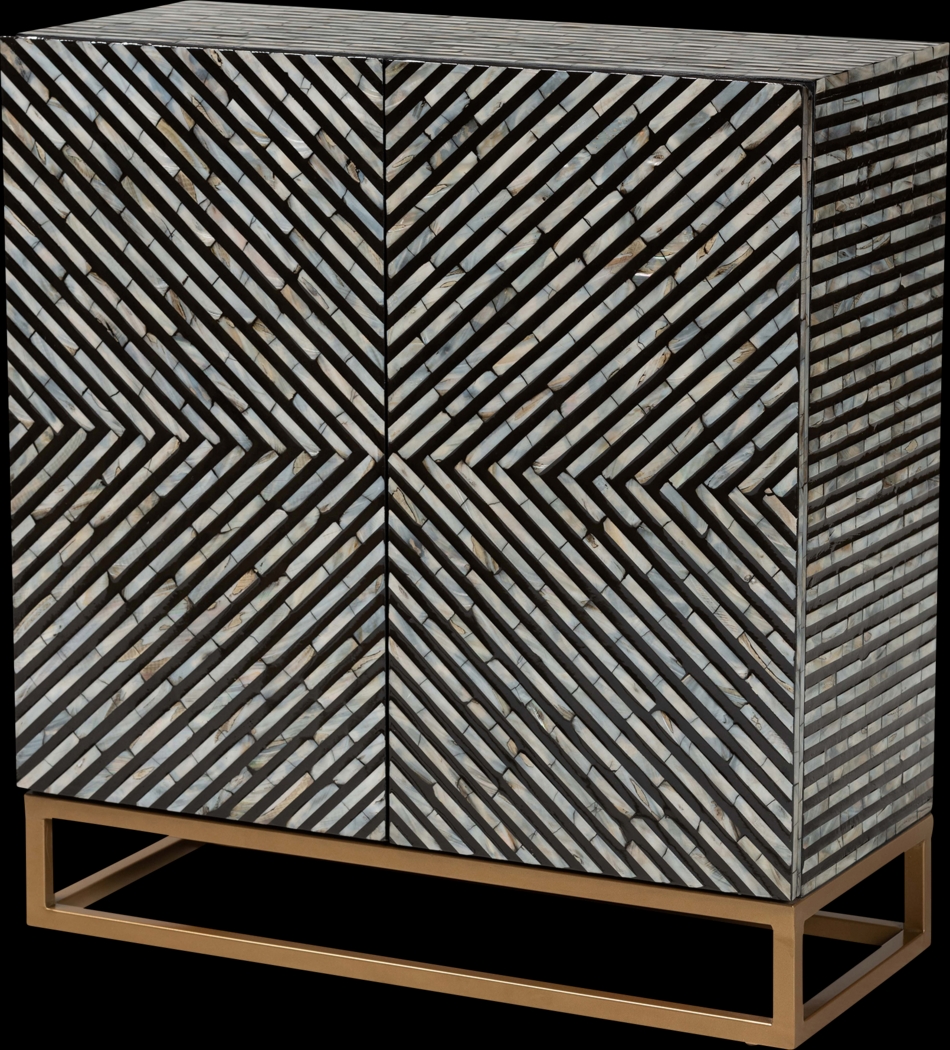 Roxbaro Black Accent Cabinet - Thumbnail - Image 1