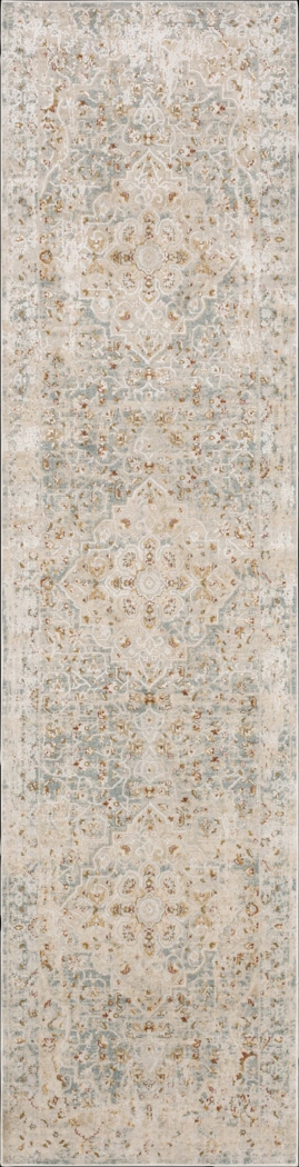 Roxfield Blue 2'6 x 10' Runner Rug - Thumbnail - Image 1