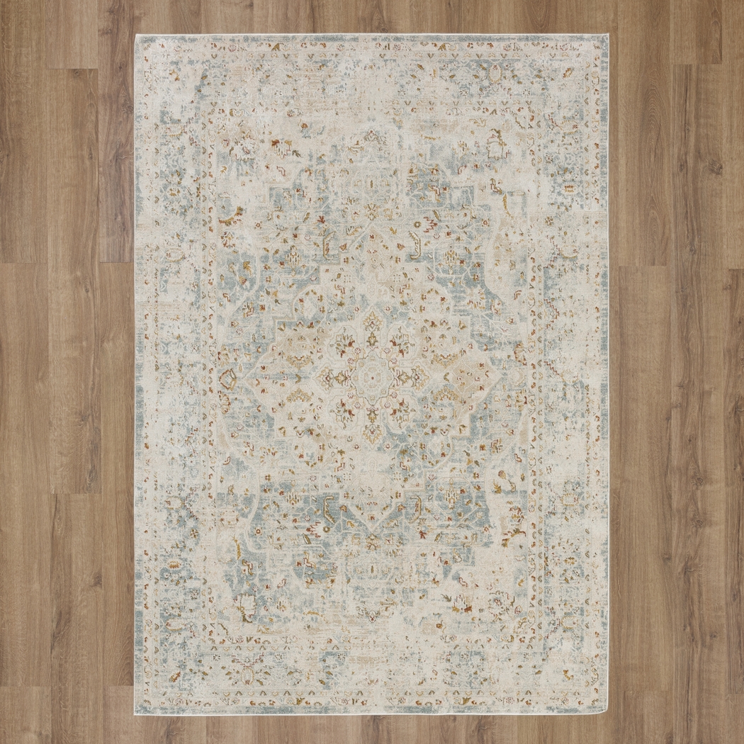Roxfield Blue 6'6 x 9'10 Rug - Thumbnail - Image 9
